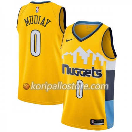 Denver Nuggets Emmanuel Mudiay 0 Nike 2017-18 Harmaa Miesten Pelipaidat Swingman 